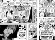 Shanks meets with the Gorosei in the One Piece manga. (Image via Shueisha Shonen Jump+ app)